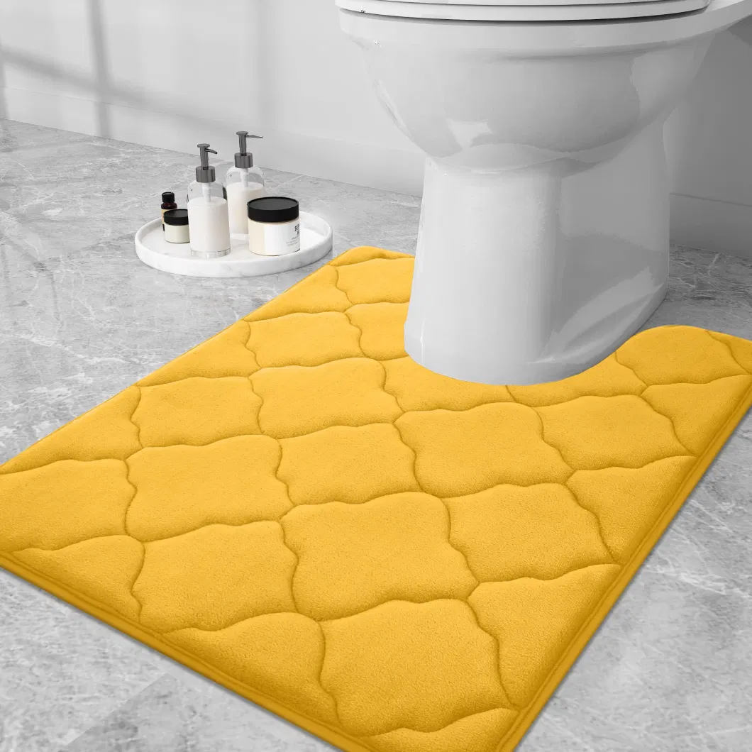 Ultra Soft Non-Slip Absorbent Machine Wash Dry Memory Foam Bathroom Mat Rug